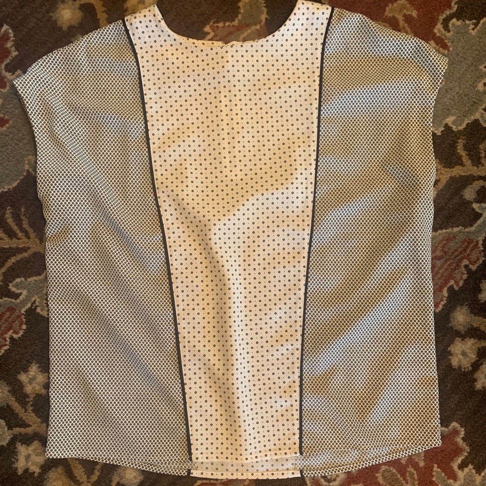 Black and white blouse